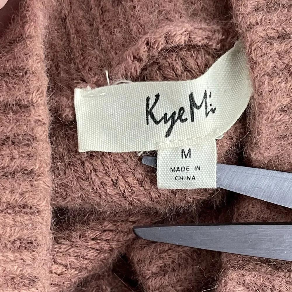 Kye Mi Mauve Pullover Open Knit Boho Sweater Hipp… - image 5